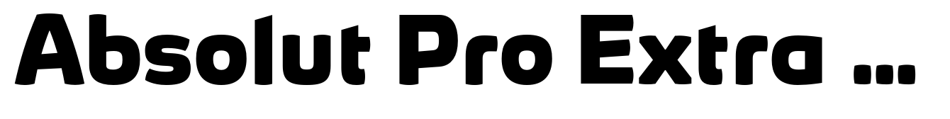 Absolut Pro Extra Bold Expanded Upright Italic
